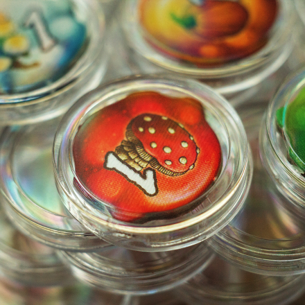 Капсули 21 мм до жетонів до гри Пройдисвіти Кведлінбурга (1 шт.)